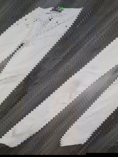 Τζην λευκό παντελόνι (skinny) Benetton 6Y(116cm)