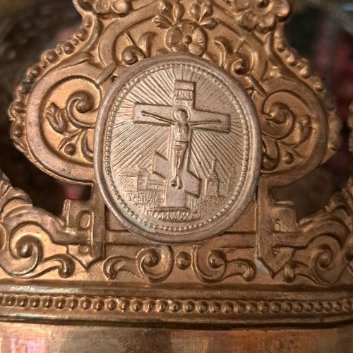 Russian Wedding Crowns used, two bridal crowns from 19th century