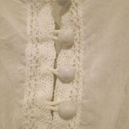 Kai Ya sleeveless blouse M 100% cotton new, white