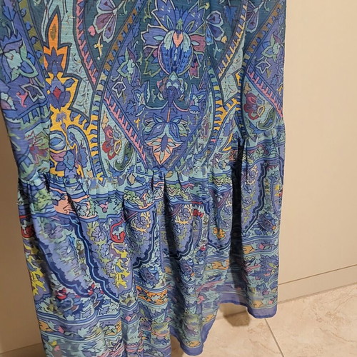 Desiree Maxi Dress Blue Multicolor Size S Like New
