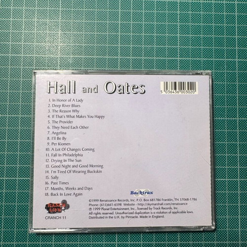 Daryl Hall and John Oates Backtracks CD like new
