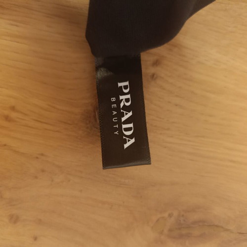 Prada Beauty accessory set new, turquoise fabric pouch with mirror