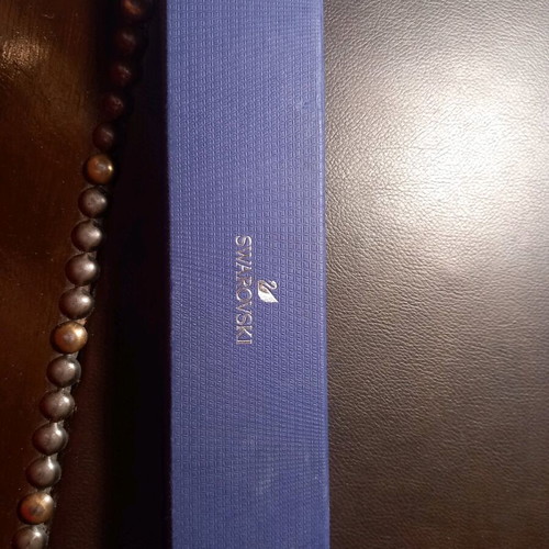 Swarovski box like new, blue, 22 cm