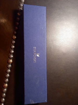 Swarovski box like new, blue, 22 cm