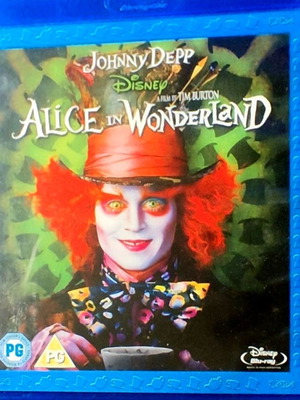 Alice in Wonderland Blu-Ray μεταχειρισμένο, κωμωδία φαντασίας με αγγλικούς υπότιτλους