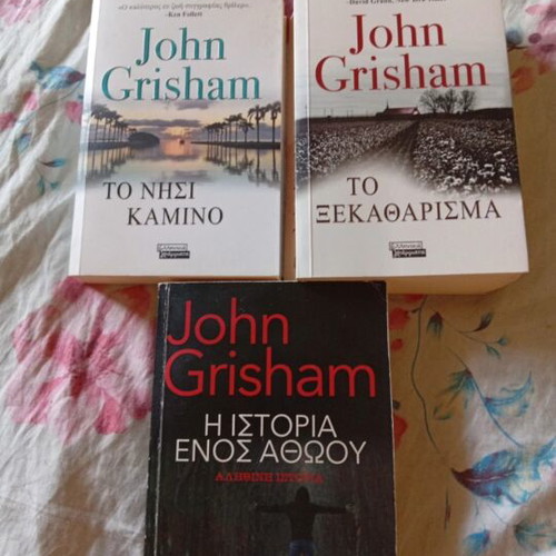 John Grisham books used, The Island Camino, The Reckoning, The Innocent