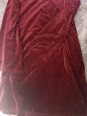 Velvet dress burgundy like new