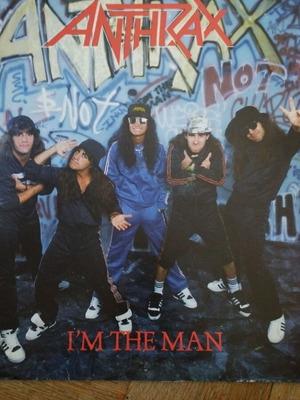 Anthrax I'm the Man 12" single, ελληνική κυκλοφορία