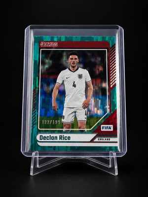 Declan Rice Panini Donruss FIFA Aqua Teal Numbered 122/199