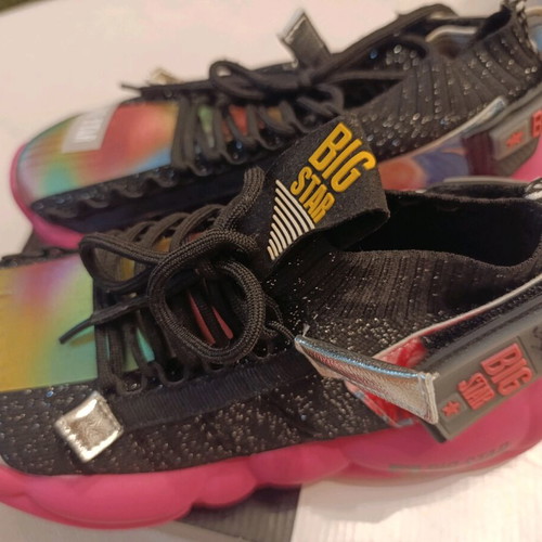 Big Star sport shoes size 38 like new, black and colorful