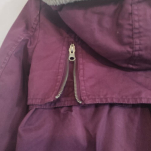 Attrativo coat used with detachable hood, purple, size S