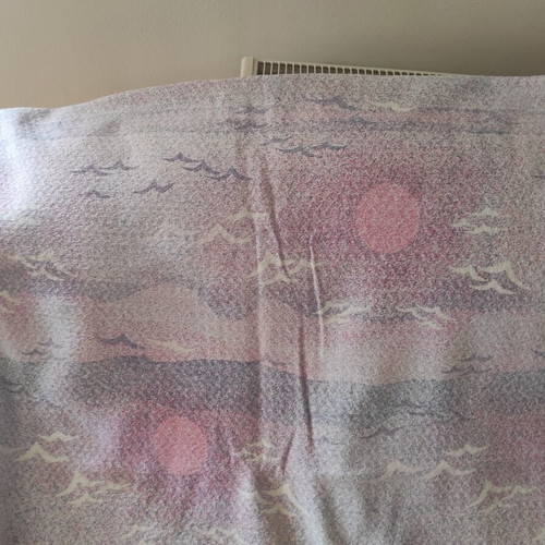 Two pique bedspreads for double bed, 200x177 cm, printed