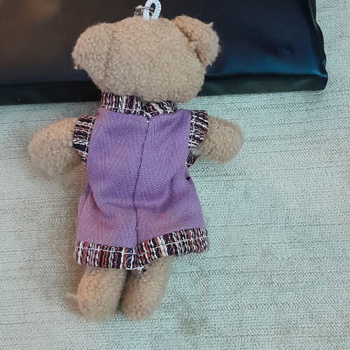 Bear keychain with digital watch used
