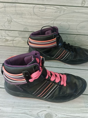 Adidas high leather women's sneakers size 39 like new