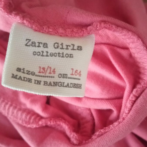 Zara girls' pink blouse size 13/14 164cm like new