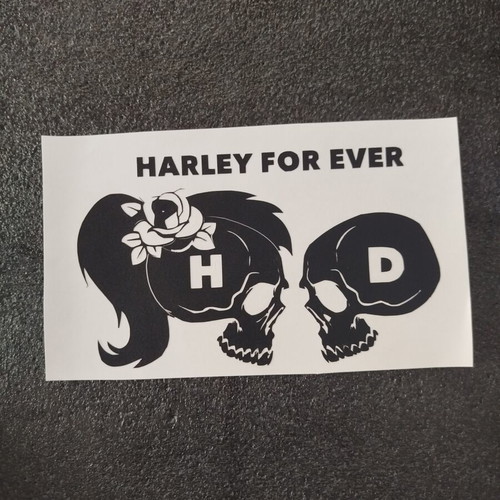 Harley Davidson vinyl sticker black matte new