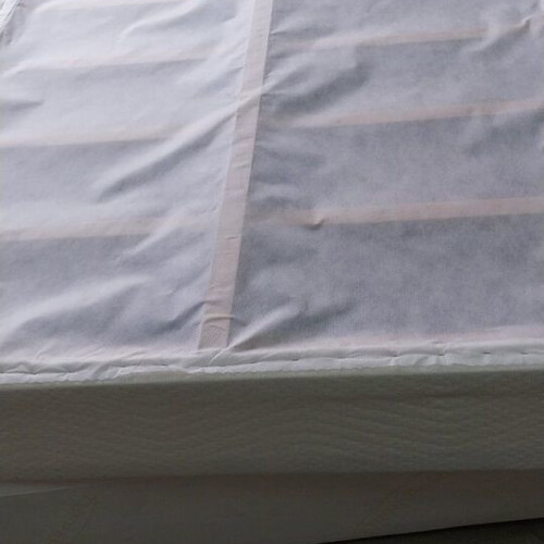 Semi-double American solid wood bed with mattress and base