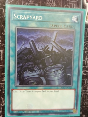 Scrapyard Yu-Gi-Oh! card like new with Ultra Pro sleeve