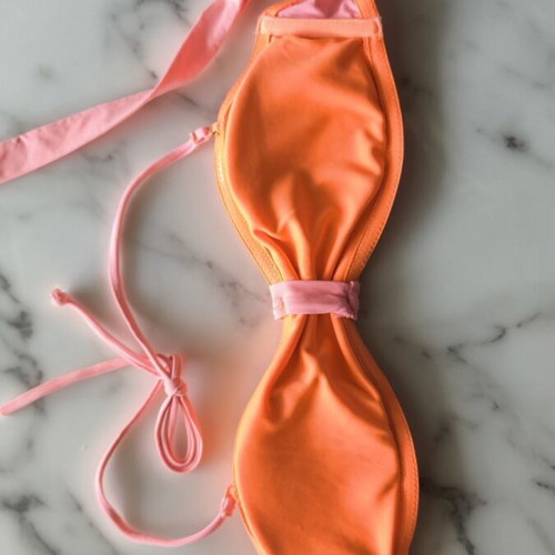 Bikini top Tally Weijl pink size XS/S like new