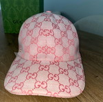 Gucci GG Canvas Baseball Hat Pink like new