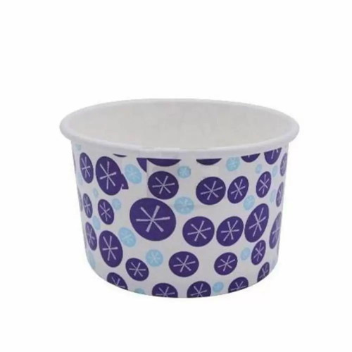 Paper cups with purple design, pack of 10, new