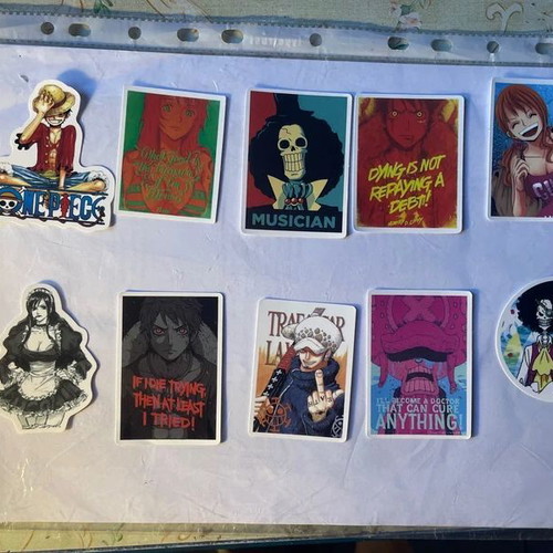 One Piece Sticker Collection new, set of 20 colorful designs