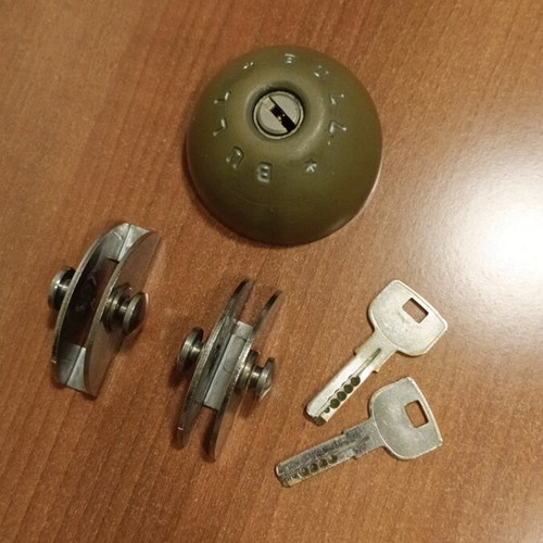 Bullet security lock like new for glass store door