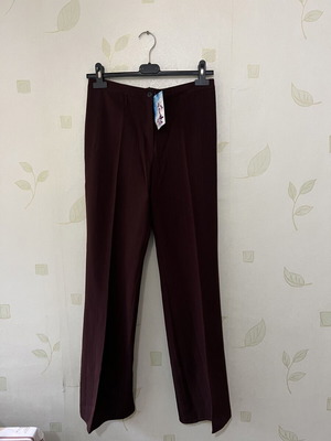 A-Style Brown Women's Pants New, Front Crease, Summer Fit XS-M