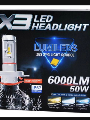 Led αυτοκινήτου X3 9006 50W καινούργιο