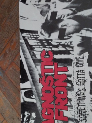 Agnostic Front Something's Gotta Give promo αφίσα μεταχειρισμένη