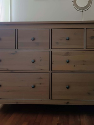Hemnes dresser with eight drawers used