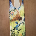 Sequin top used, multicolor yellow