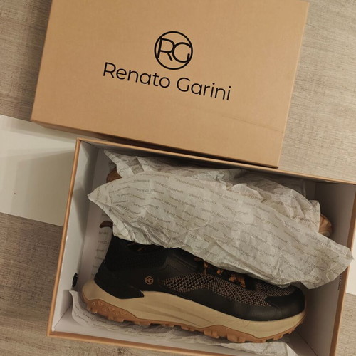 Renato Garini men's sneakers black-brown size 42