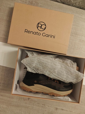 Renato Garini men's sneakers black-brown size 42