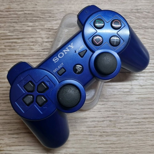 Sony Dualshock 3 Sixaxis χειριστήριο μεταλλικό μπλε σαν καινούργιο