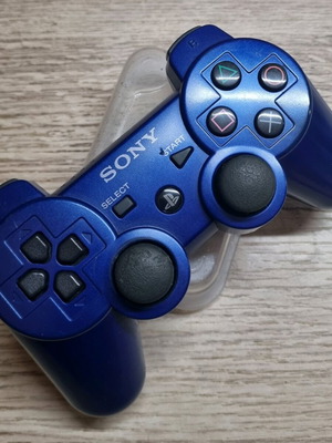 Sony Dualshock 3 Sixaxis χειριστήριο μεταλλικό μπλε σαν καινούργιο
