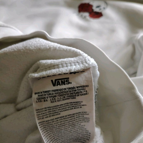 Vans Hoodie size S used, white