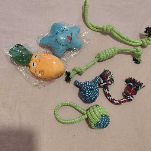 Dog toys new, pack of 7 for small dogs