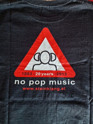 T-shirt Steinklang Industries No Pop Music used, collectible