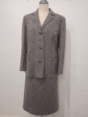 Vintage winter suit 80s by Diamantidis workshop, new