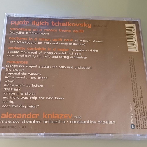 Tchaikovsky Alexander Kniazev CD new, classical music