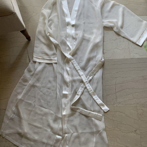 Robe and nightdress set new, beige, airy and soft