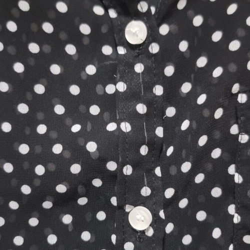 Women's shirt semi-transparent polka dot used size M