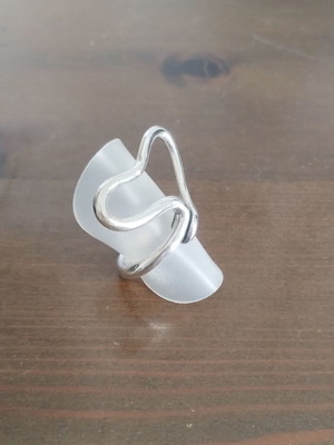 Handmade silver ring 925, size 55