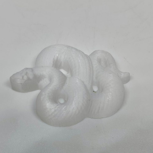 Carved Selenite Snake Feng Shui decor like new