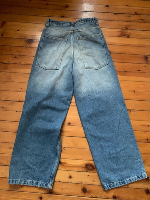 Bershka τζιν baggy ψηλομέσο μέγεθος 38 σαν καινούργιο, μπλε