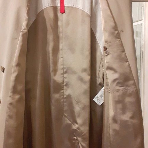 Trench coat like new, 100% cotton, beige, size M-L