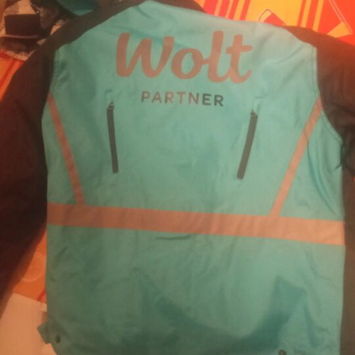Wolt jacket, vest, two shirts, and carrying bag new