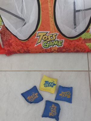 Bean Bag Toss game like new, PVC, 4 target holes