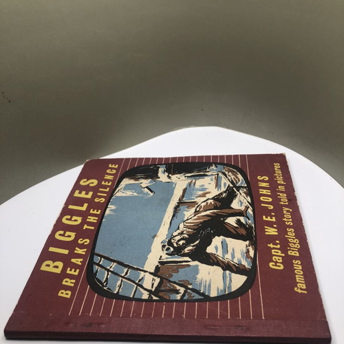 Biggles Breaks the Silence vintage picture book used